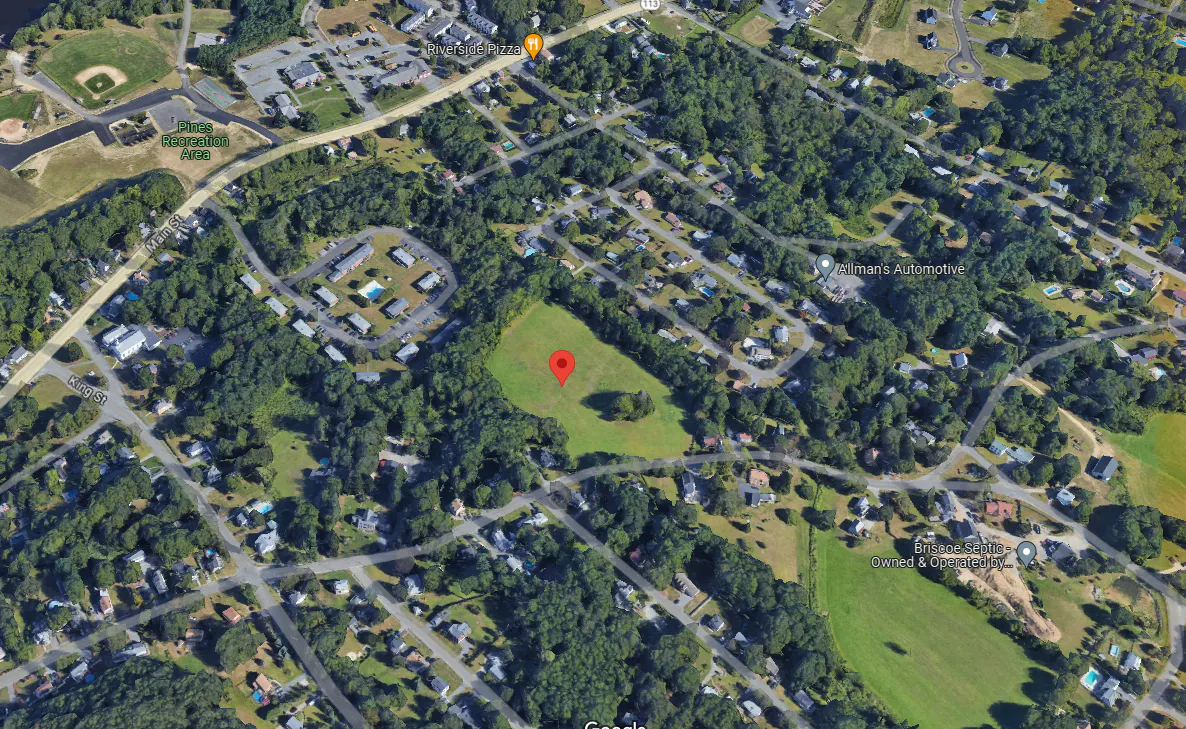 aerial view of project location