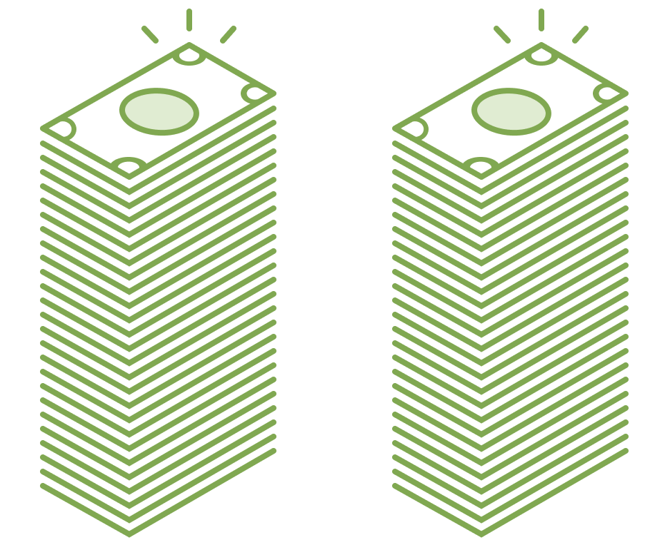 stacked money