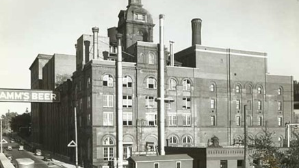 historic photo of Hamm's brewing