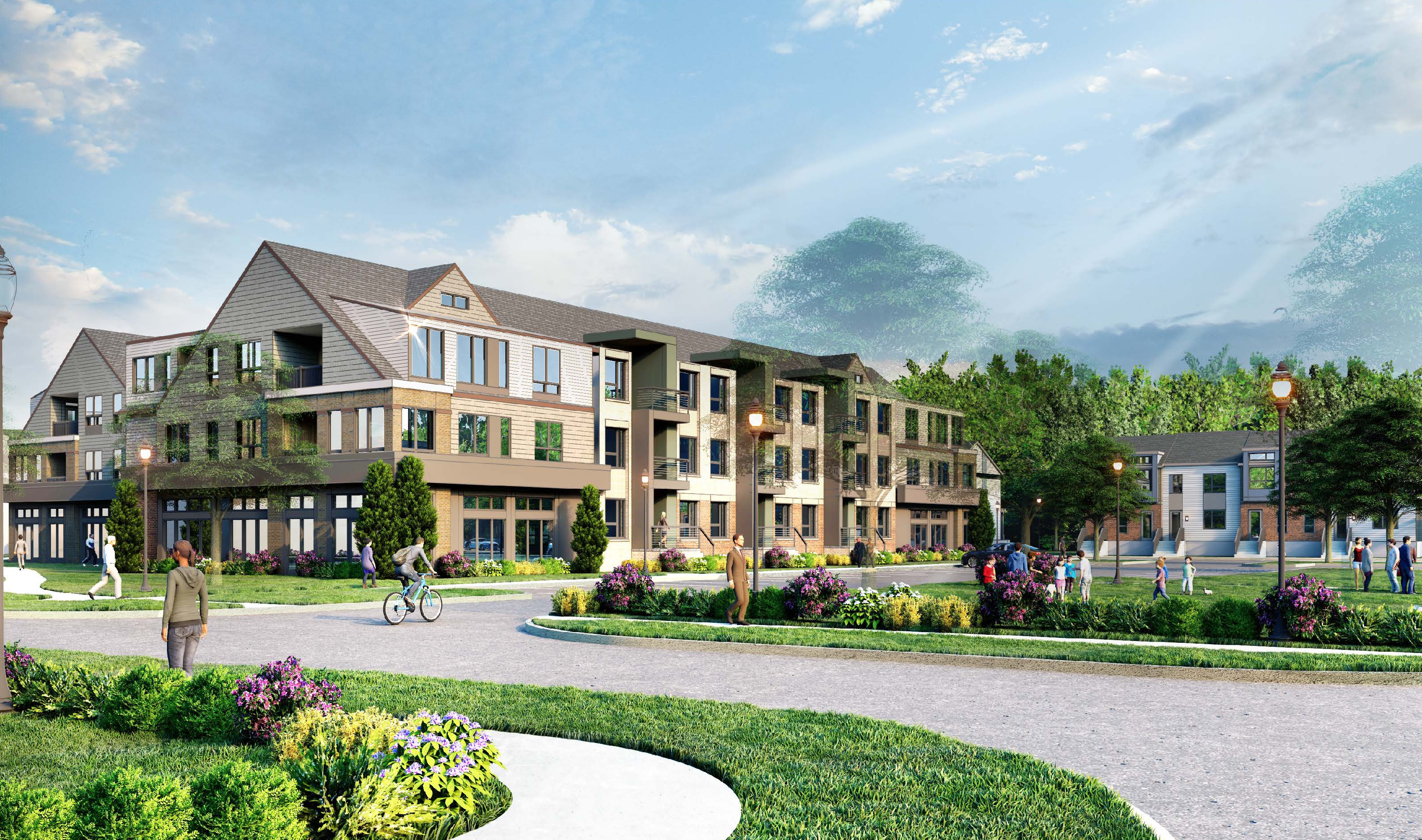 3d project of  Nobscot Village Reimagined