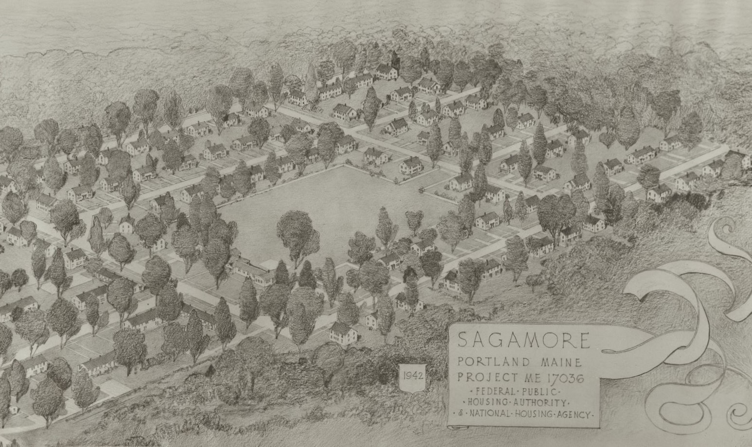Drawing of Sagamore Village