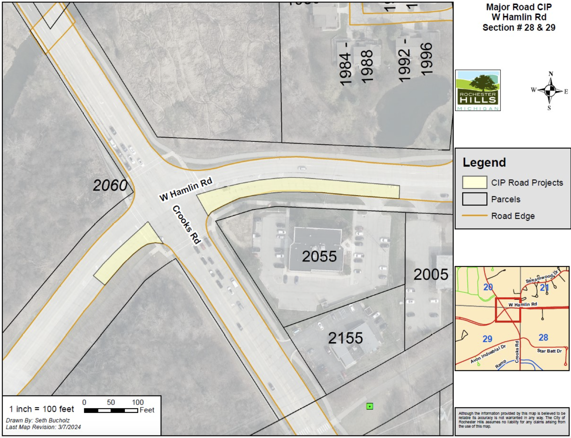 Hamlin near Crooks Reconstruction