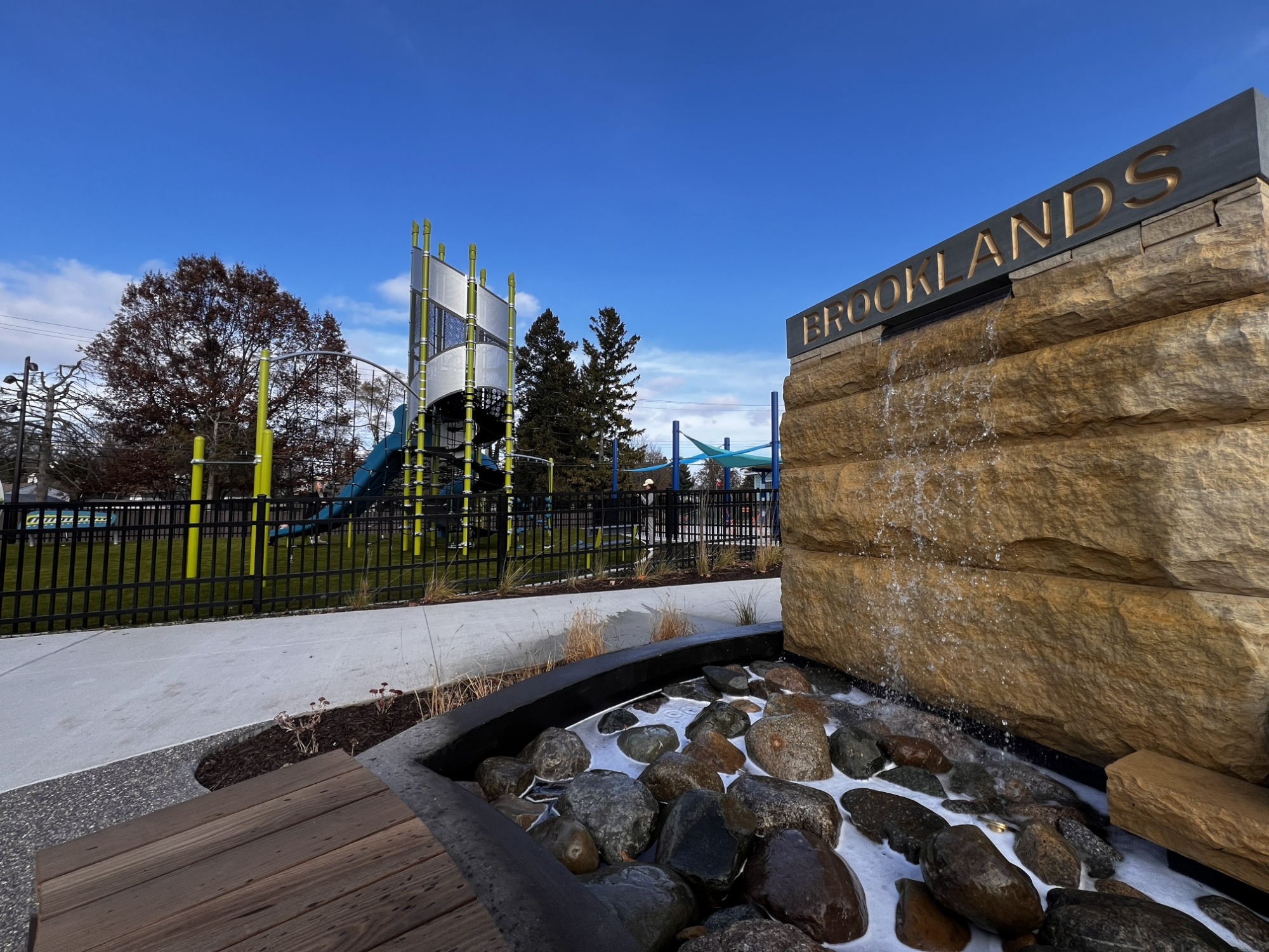 street level image of road construction equipment and workers